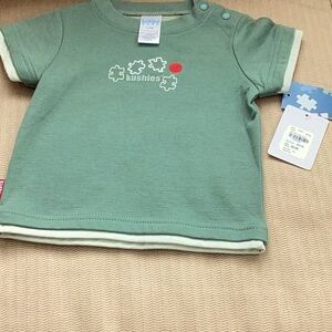 Kushies Boys 12 month NWT green top